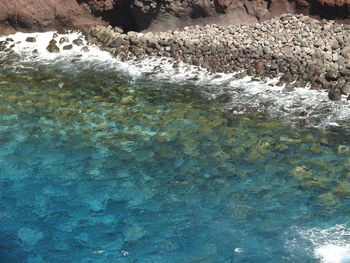 Rocks in water