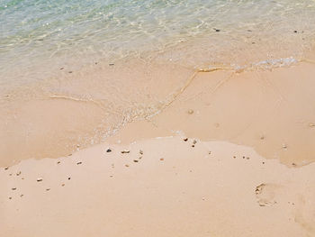 High angle view of beach