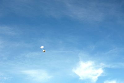 Low angle view of blue sky