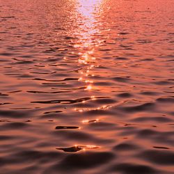 Full frame shot of sea at sunset