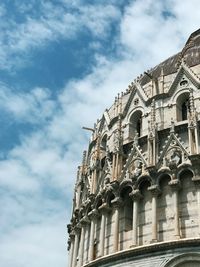 Low angle view of historical building against sky