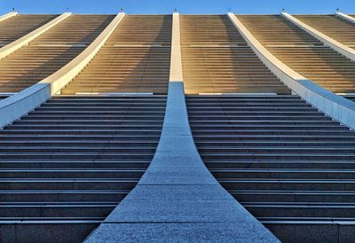 Low angle perspective view of skyscraper