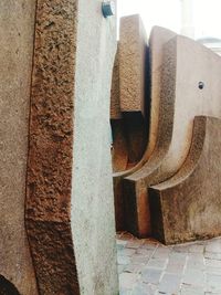 Close-up of concrete wall in old building