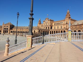 View of building against blue sky