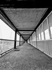 Empty corridor of building