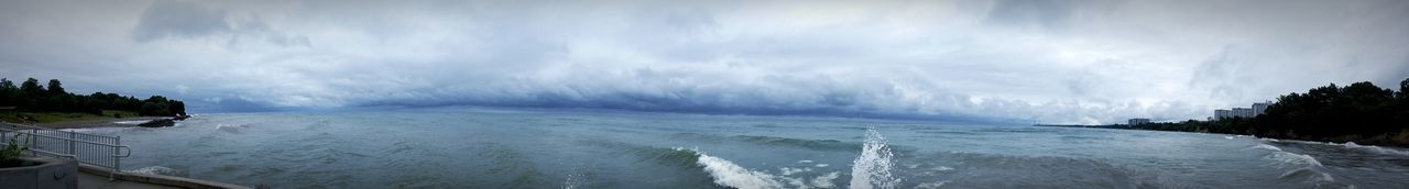 Panoramic view of sea against sky