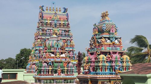 View of temple against sky