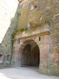 Entrance of historic building