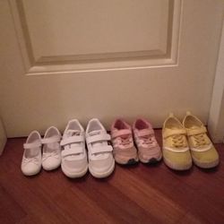 High angle view of shoes on table