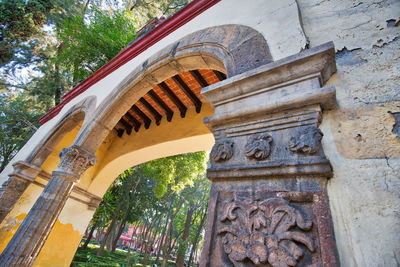 Low angle view of historical building