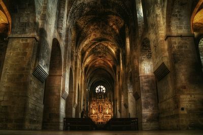 Interior of church