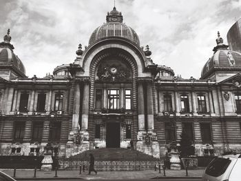 Low angle view of cec palace against sky