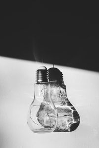 Close-up of bottle on table