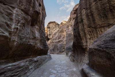 View of rock formations