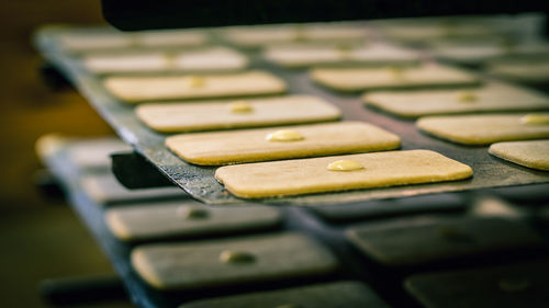 Close-up of computer keyboard on table