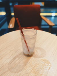 Close-up of drink on table