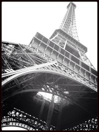 Low angle view of eiffel tower