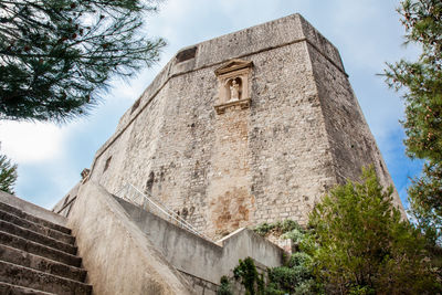 Medieval fort lovrijenac located on the western wall of dubrovnik city