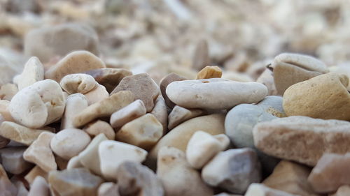 Full frame shot of pebbles