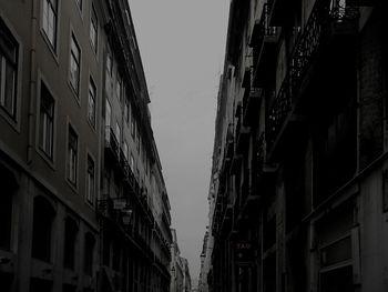 Low angle view of buildings against sky