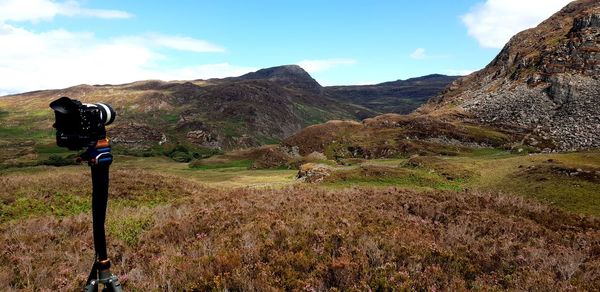 Scenic view of landscape against sky