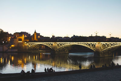 Panoramic view river sevilla spain