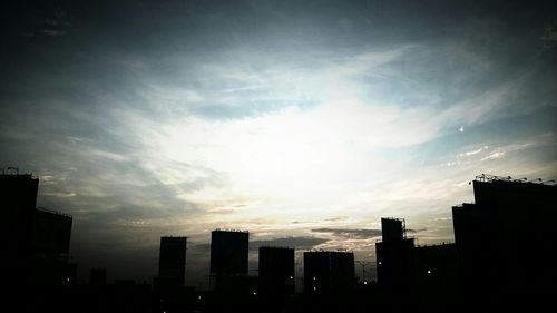 Low angle view of buildings against sky