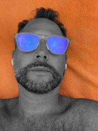 Portrait of man wearing sunglasses