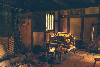 Interior of abandoned room