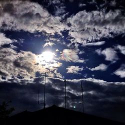 Low angle view of cloudy sky