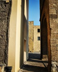 Corridor of historic building