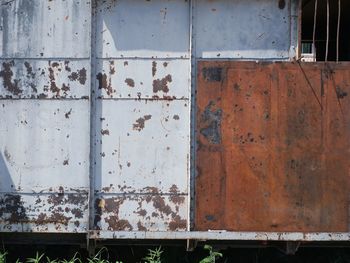 Full frame shot of rusty metal