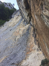 Close-up of rock formations