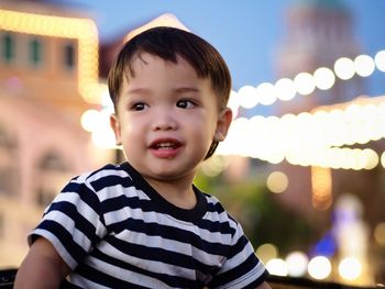 Portrait of cute boy