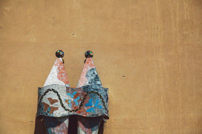 Painting standing on wall