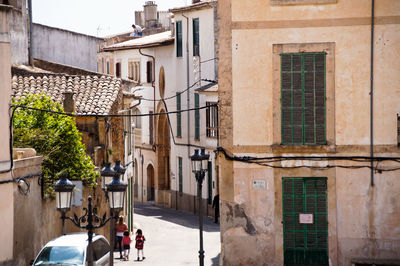 Street amidst buildings in town