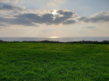 Scenic view of sea against sky