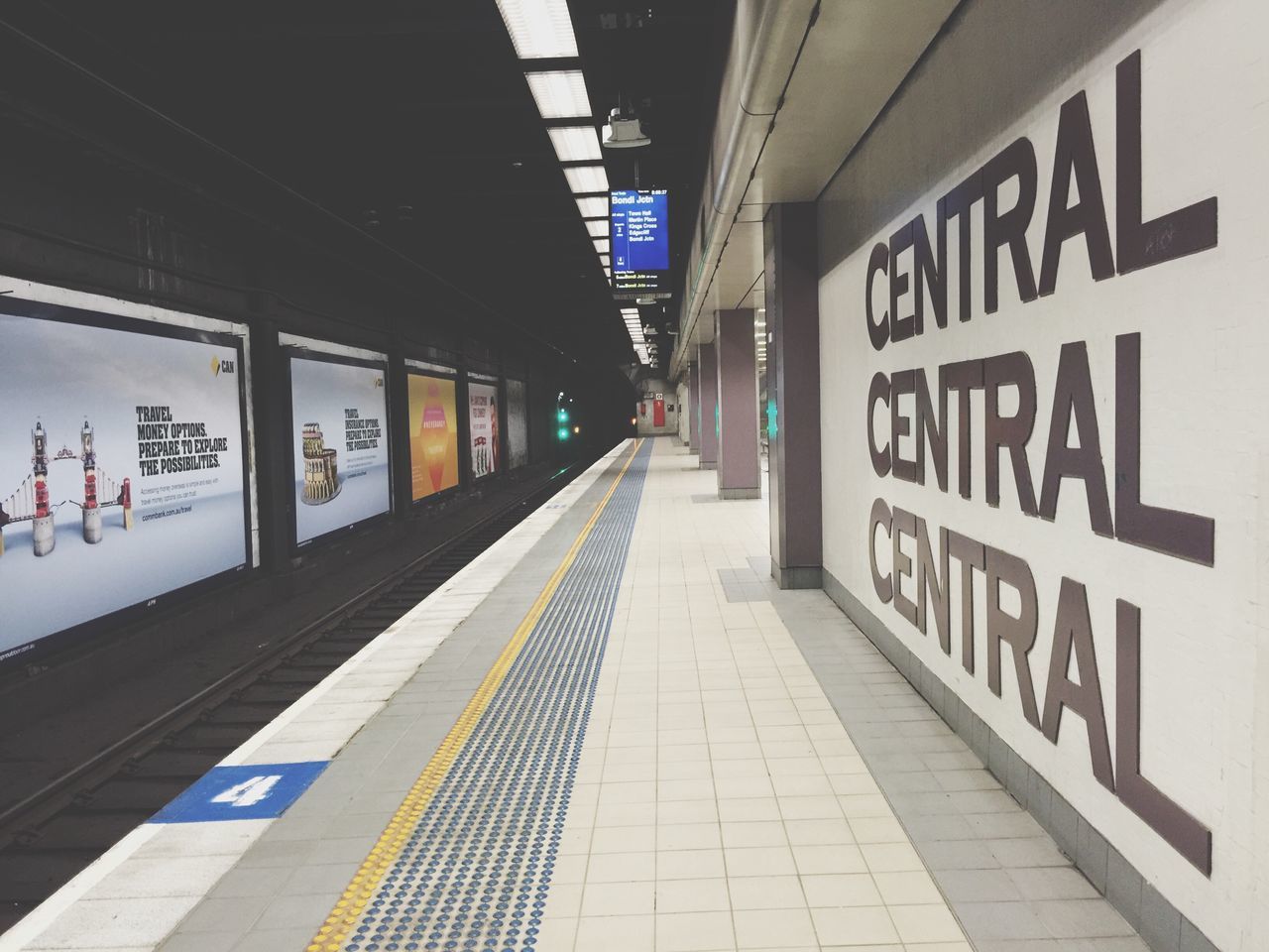 the way forward, built structure, architecture, diminishing perspective, empty, vanishing point, information sign, illuminated, narrow, subway station, information, subway, no people, long, city, day