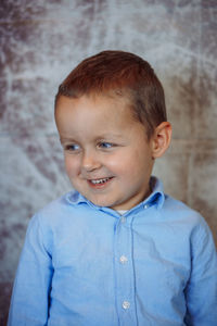 Portrait of boy looking away