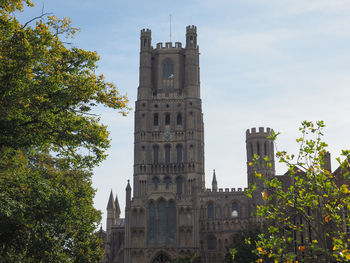 Low angle view of historic building against sky