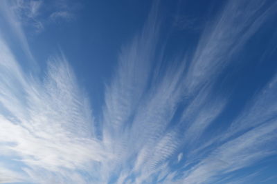 Low angle view of cloudy sky