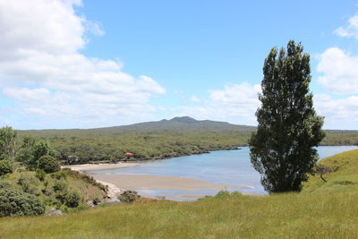 Scenic view of landscape against sky