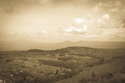 Scenic view of landscape against sky