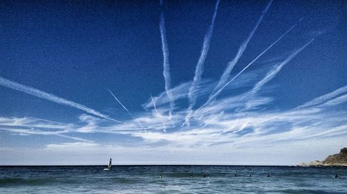Scenic view of calm sea against sky