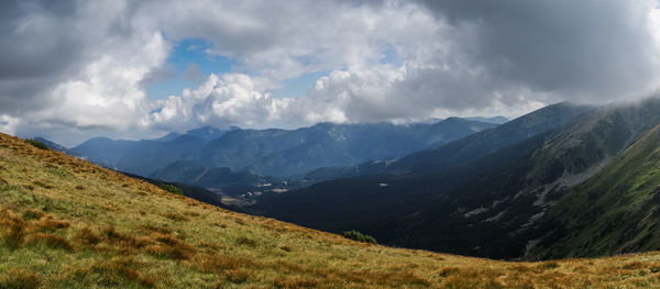 Panoramic view of landscape against sky