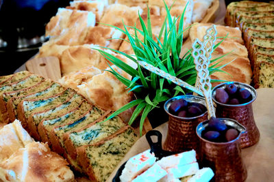 Close-up of food on table