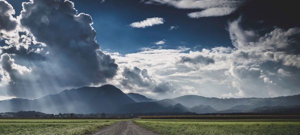 Scenic view of landscape against sky