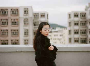 Portrait of young woman