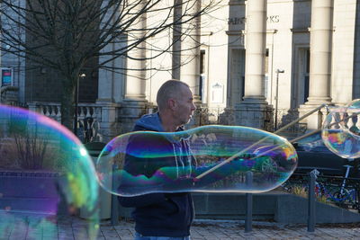 Close-up of bubbles