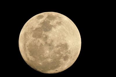 Low angle view of moon in sky